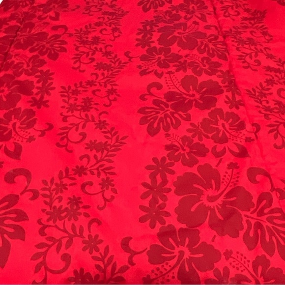 Hawaiian Patchwork Quilt Tiare Hibiscus Blanket Pocket 35 x 40 Picnic Blanket - Picture 3 of 8